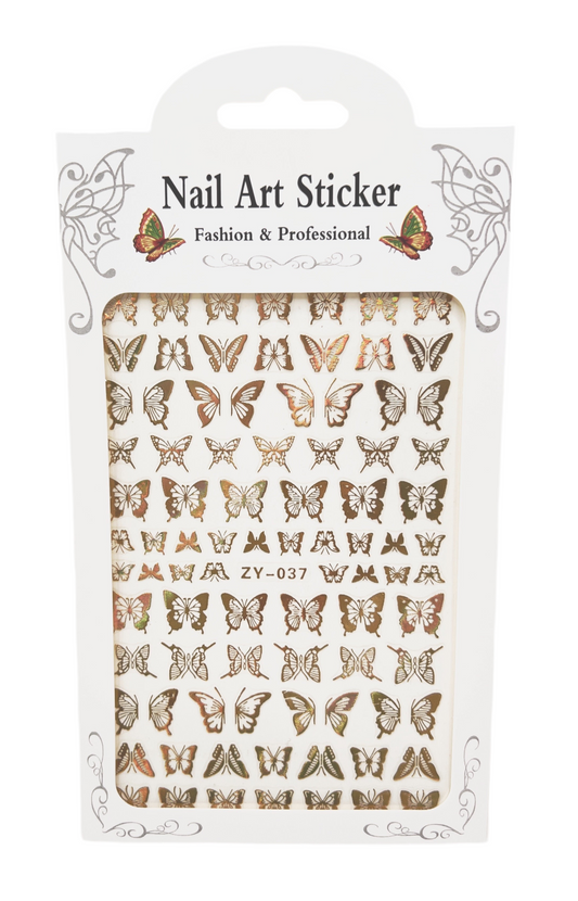 Golden Butterfly Decals