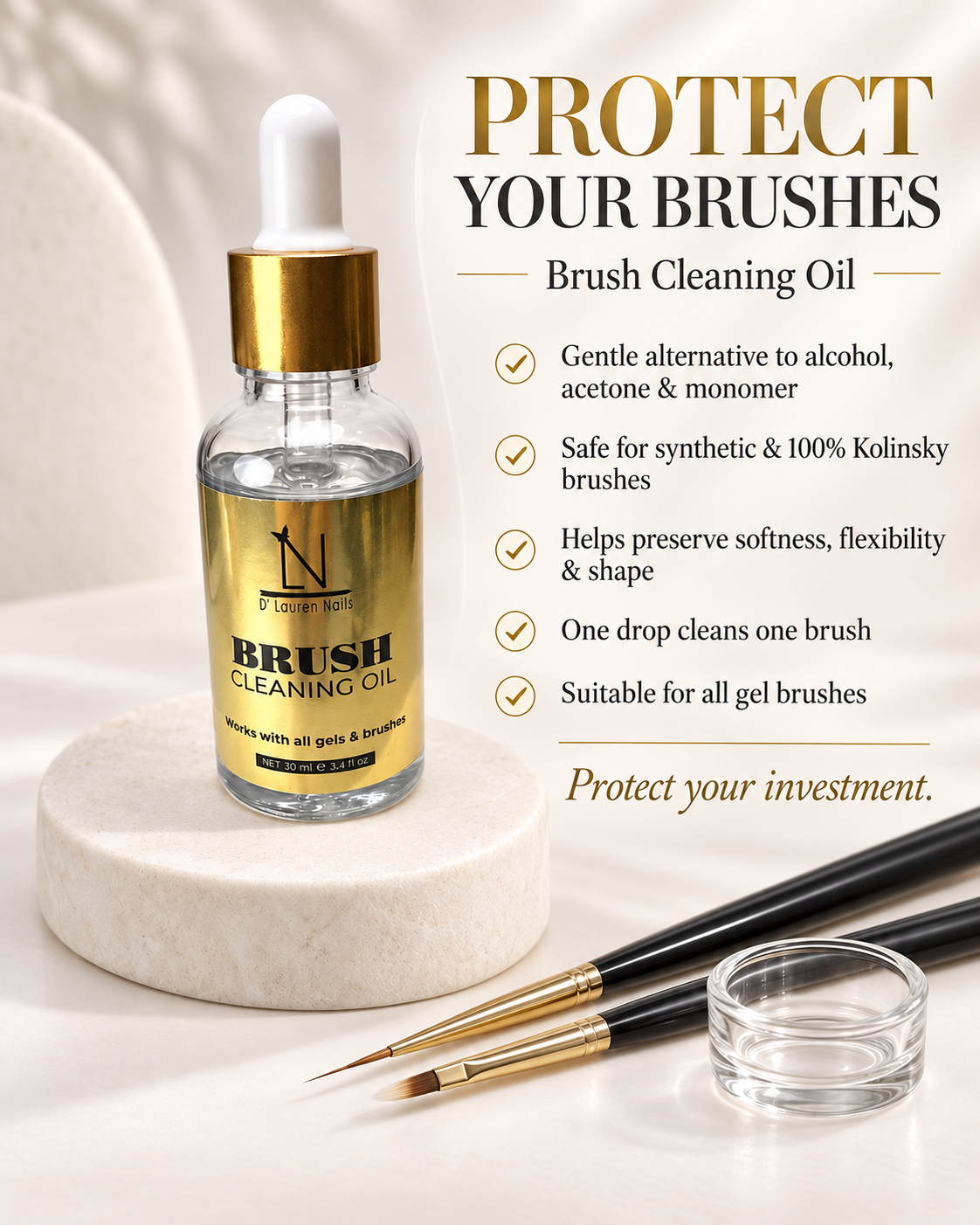 Brush Cleaning Oil