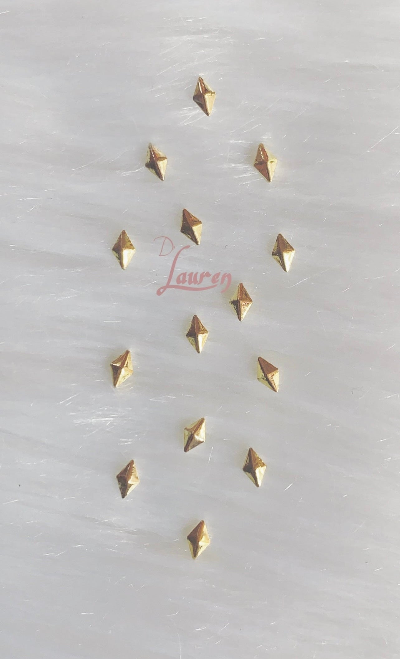 Golden Diamond Metal Shapes