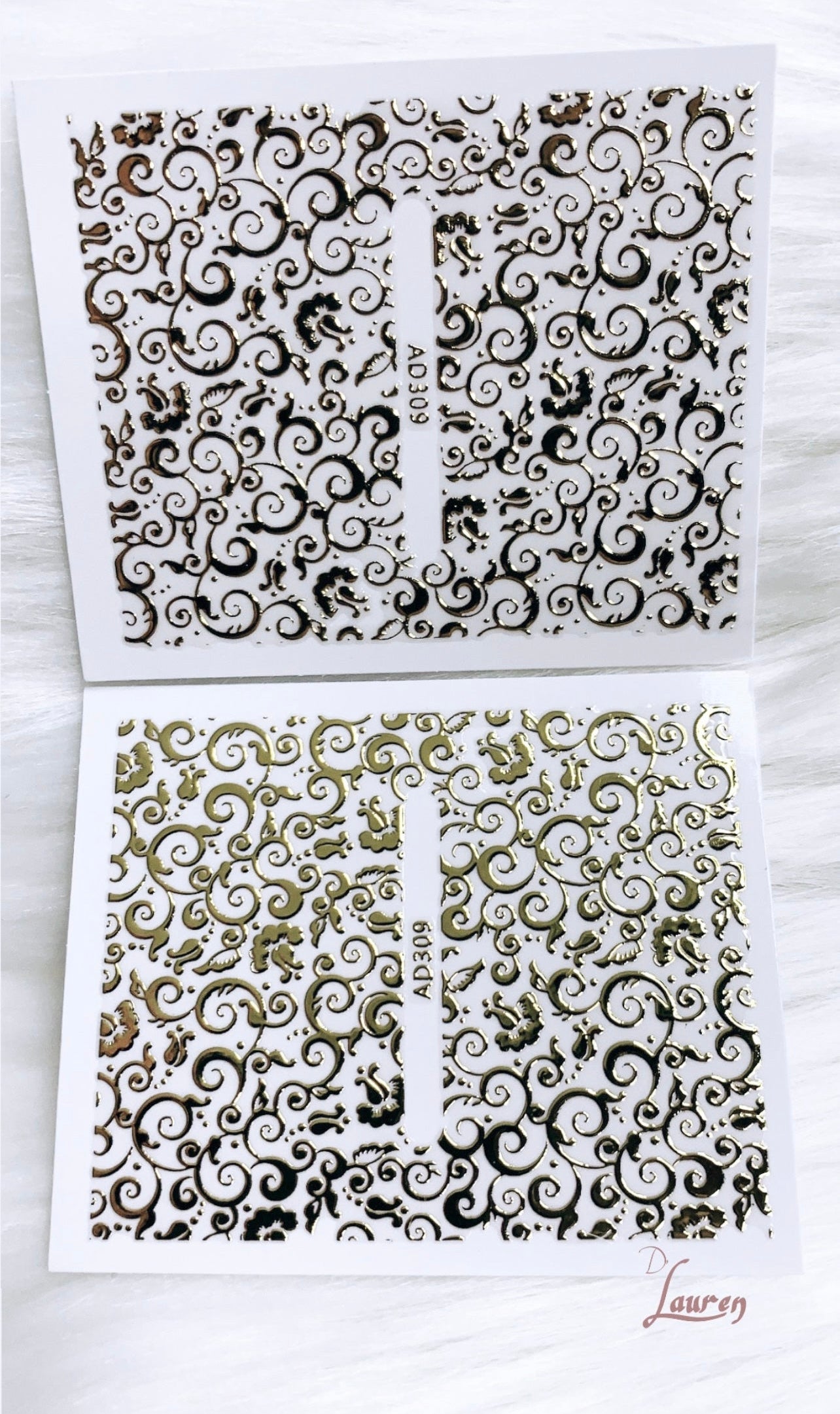 Adhesivos 2D dorados AD309