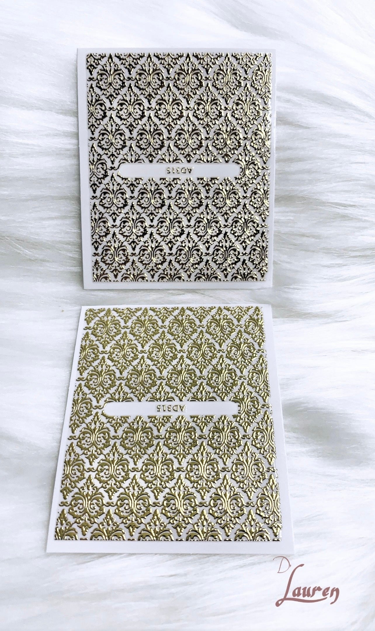 Adhesivos 2D dorados AD315