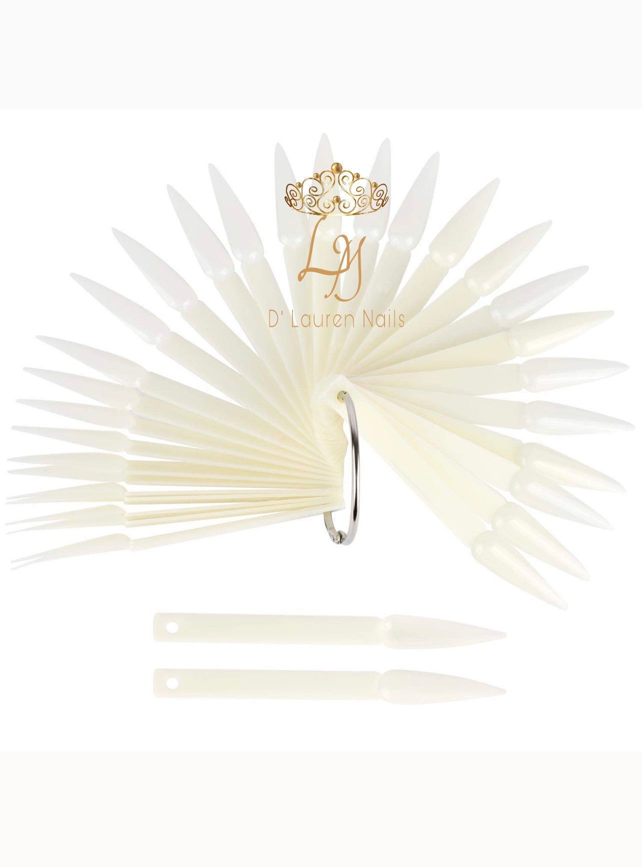 Muestras de puntas de uñas naturales