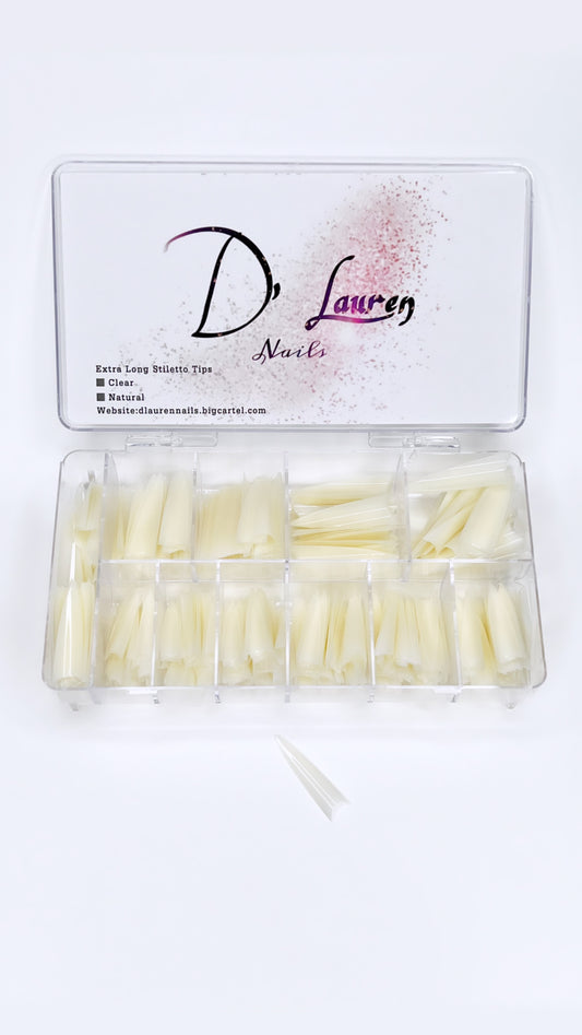 Natural Stiletto Nail Tips