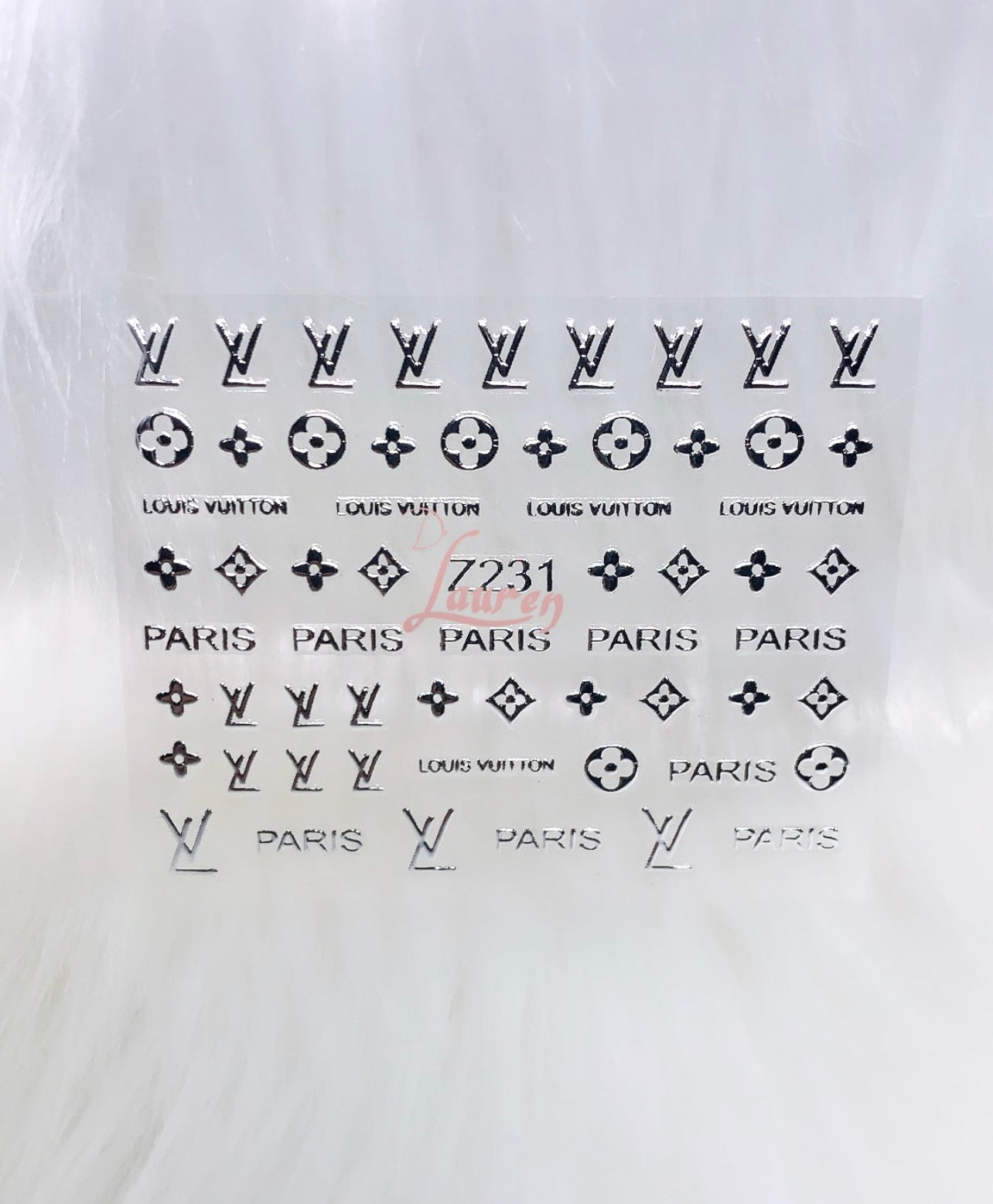 LV Silver & Gold Decals #Z231