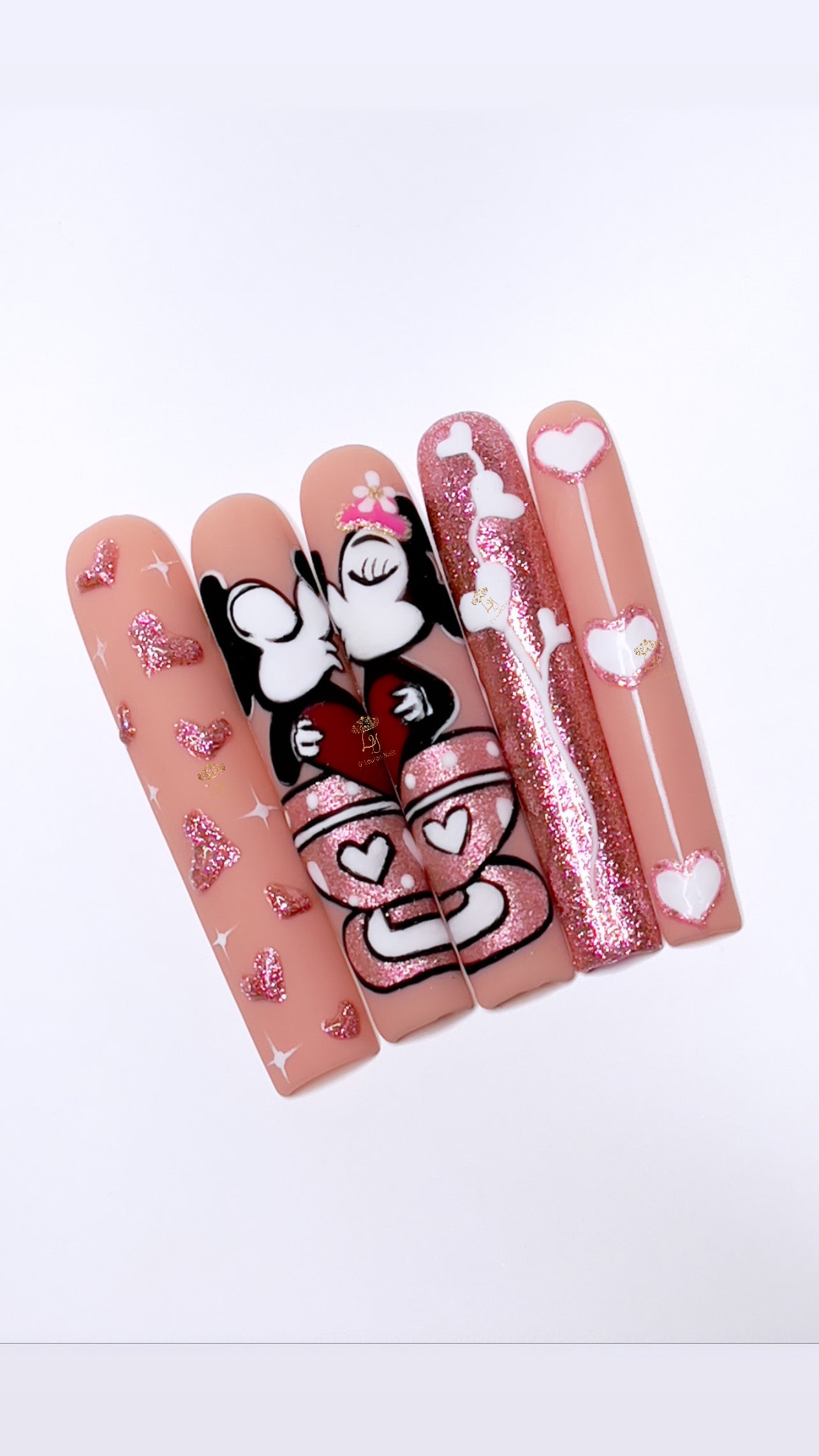 Esmalte en gel #713B Purpurina rosa encantada