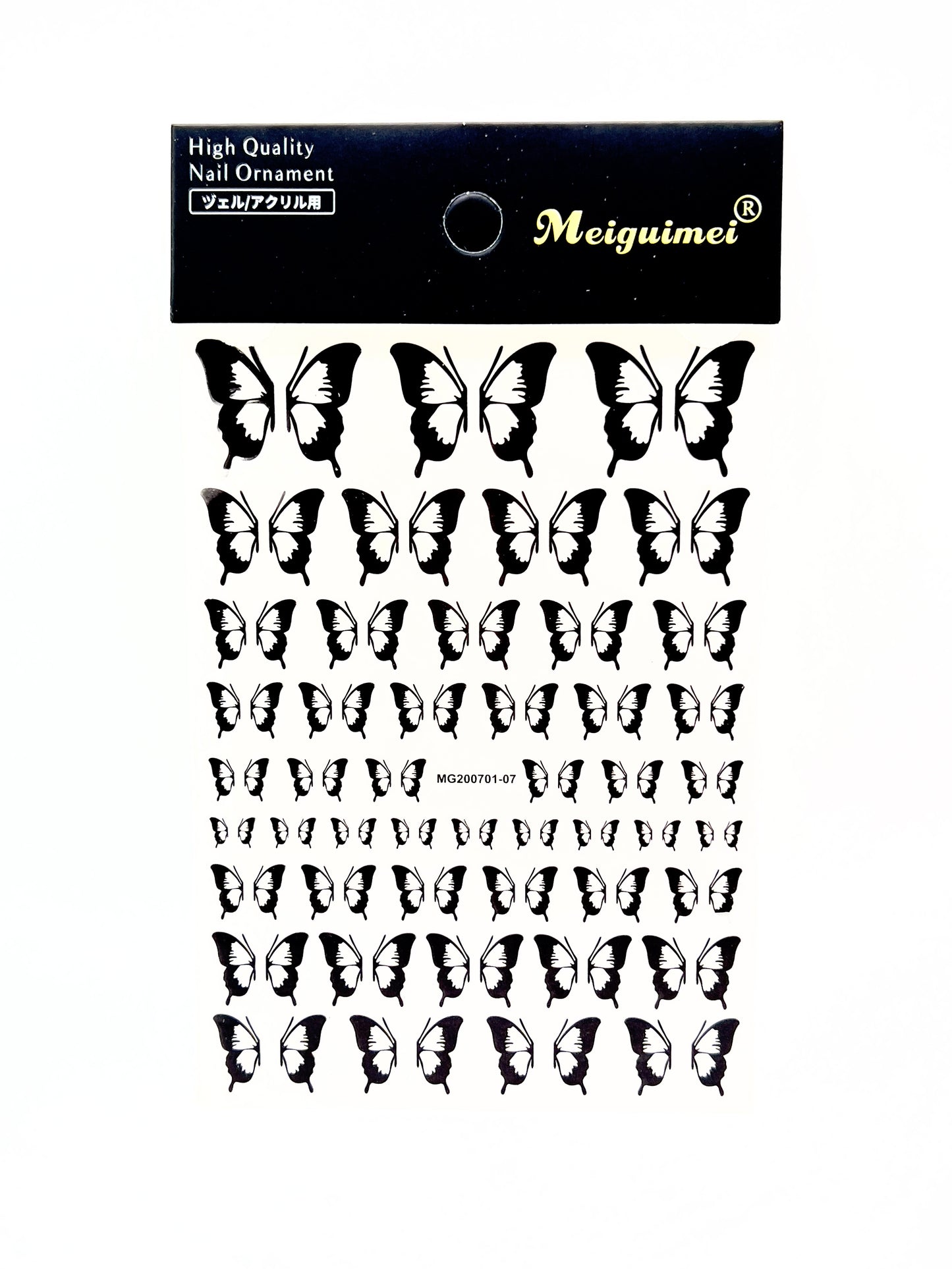 Calcomanías Mariposa Negra #07