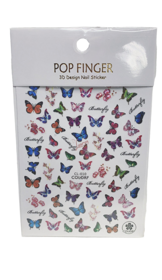 Spring Butterfly Stickers #010