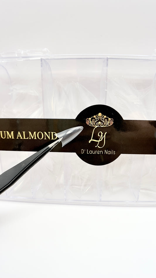 Medium almond Nail Tips 500 Box