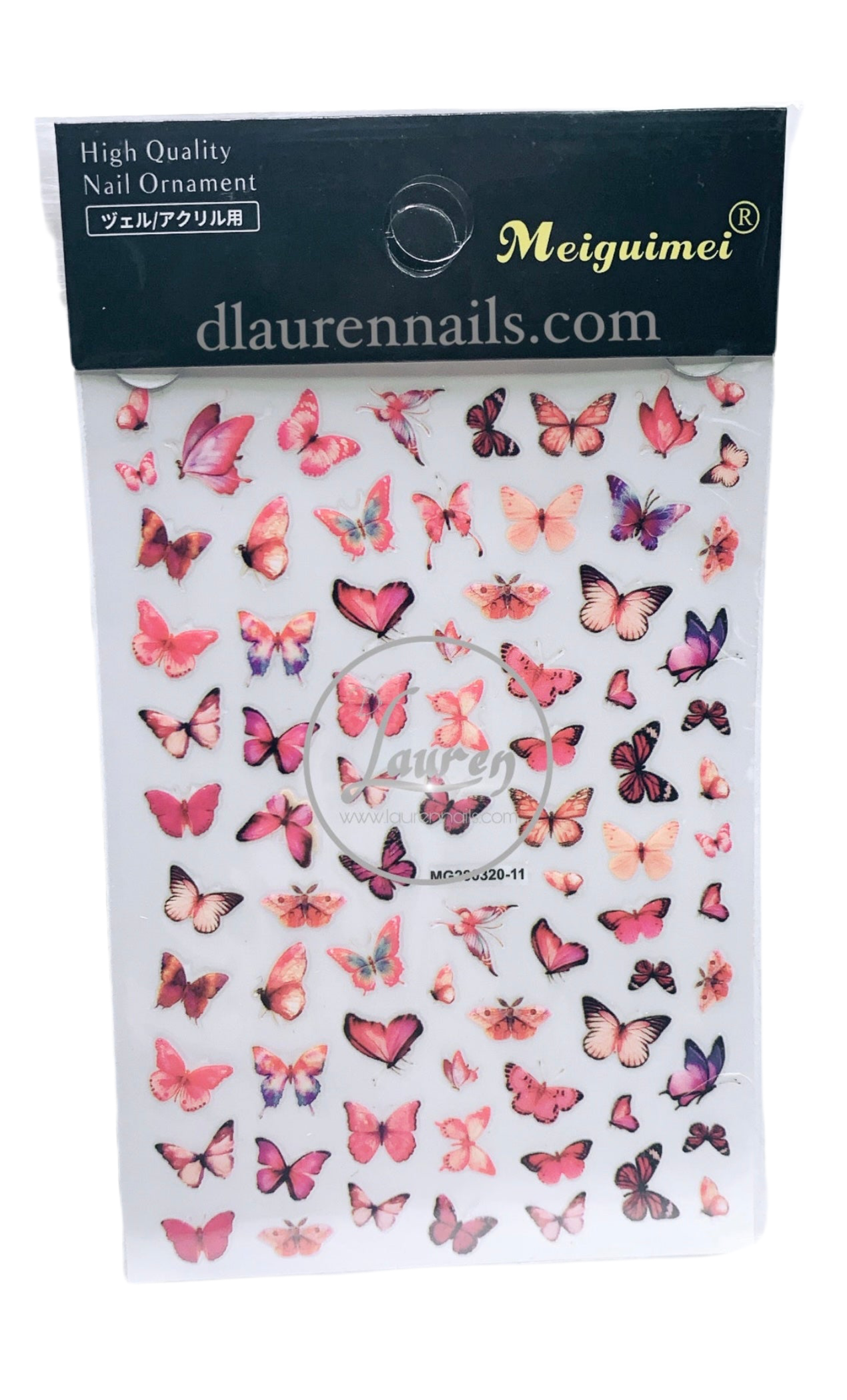 Pinky Butterfly Decals #11