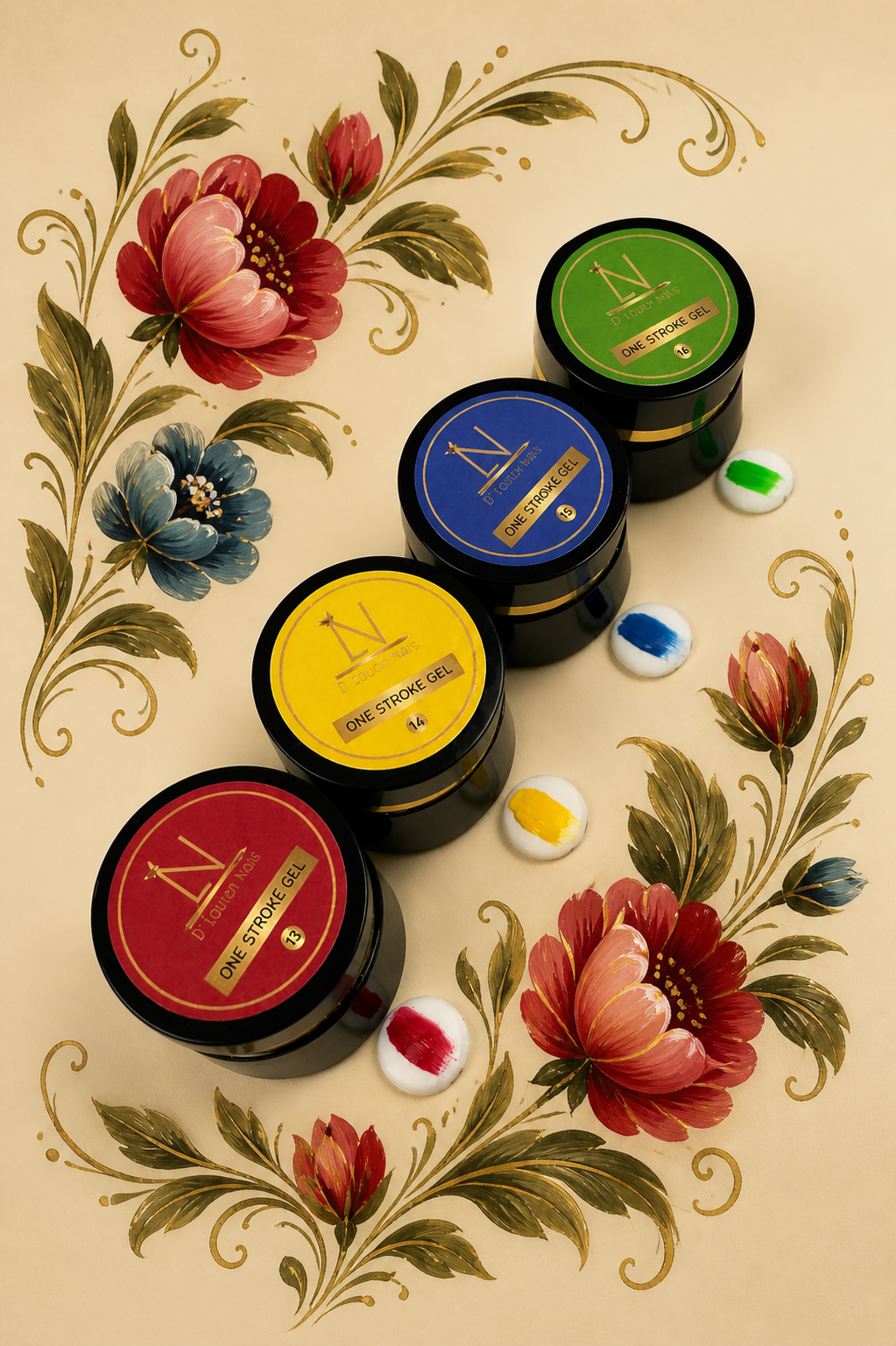 Zhostovo-One Stroke Gel Collection #2