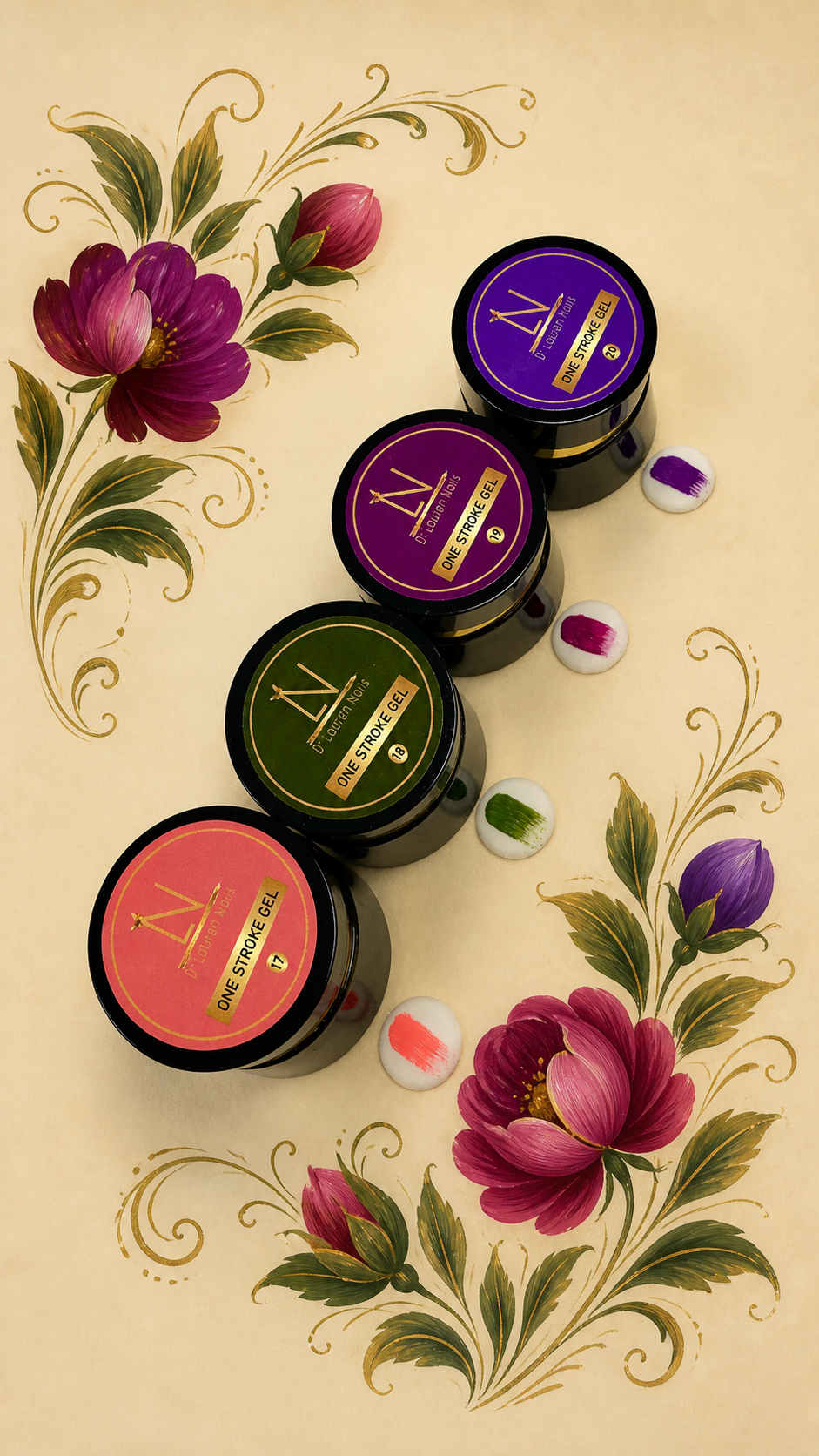 Zhostovo-One Stroke Gel Collection #2