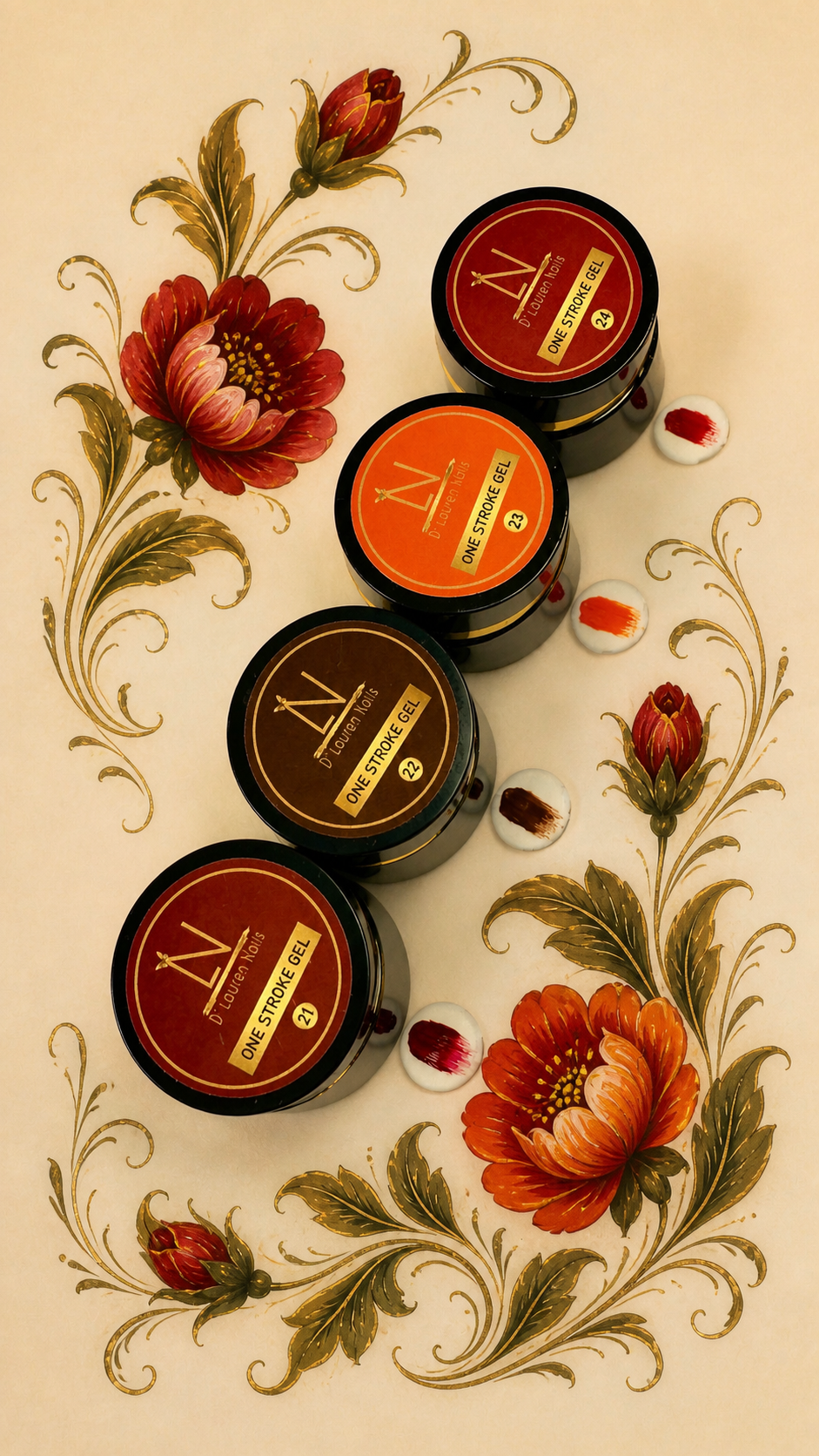 Zhostovo-One Stroke Gel Collection #2