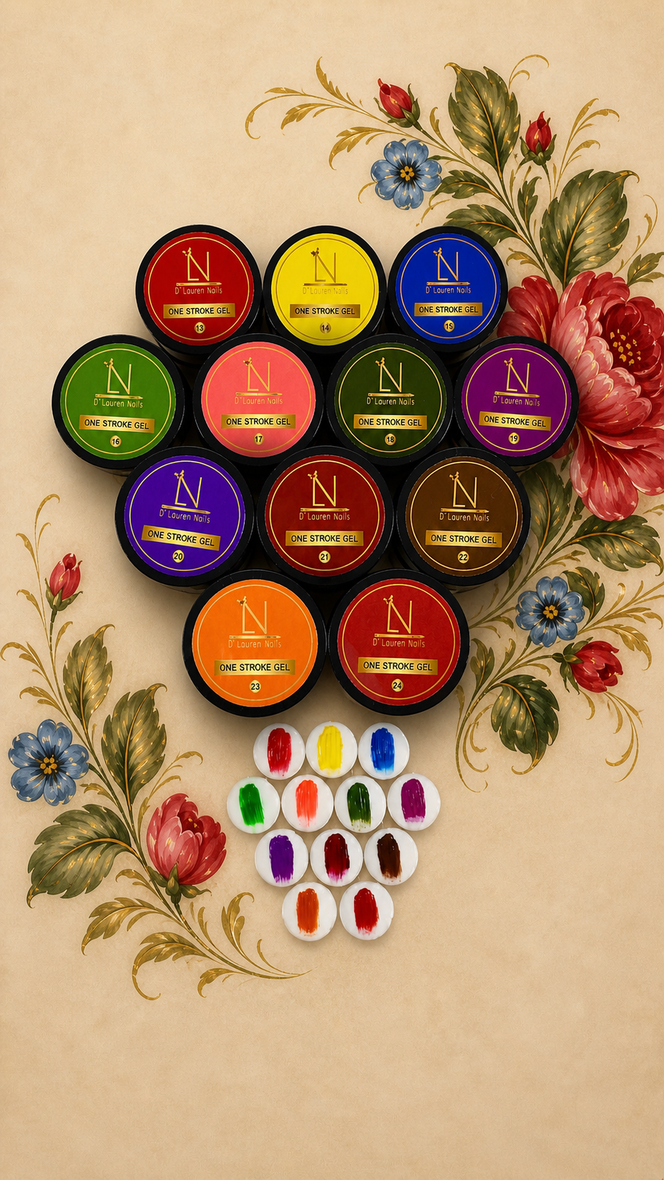 Zhostovo-One Stroke Gel Collection #2