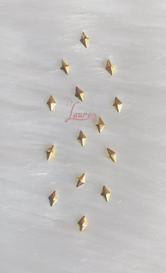 Golden Diamond Metal Shapes