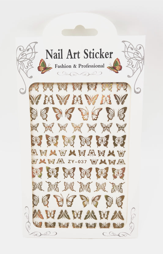 Golden Butterfly Decals