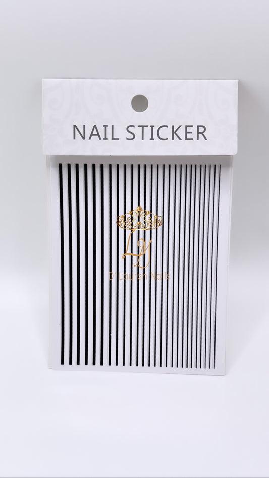 Black Stripes Decals