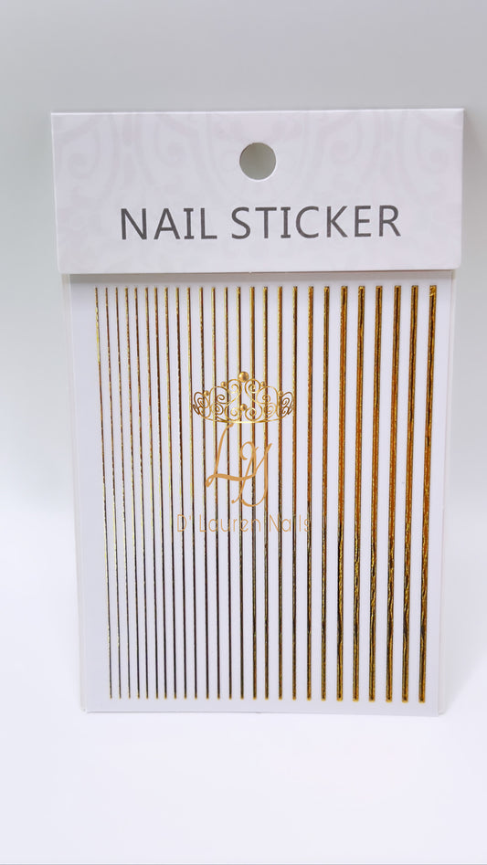 Golden Stripes Decals