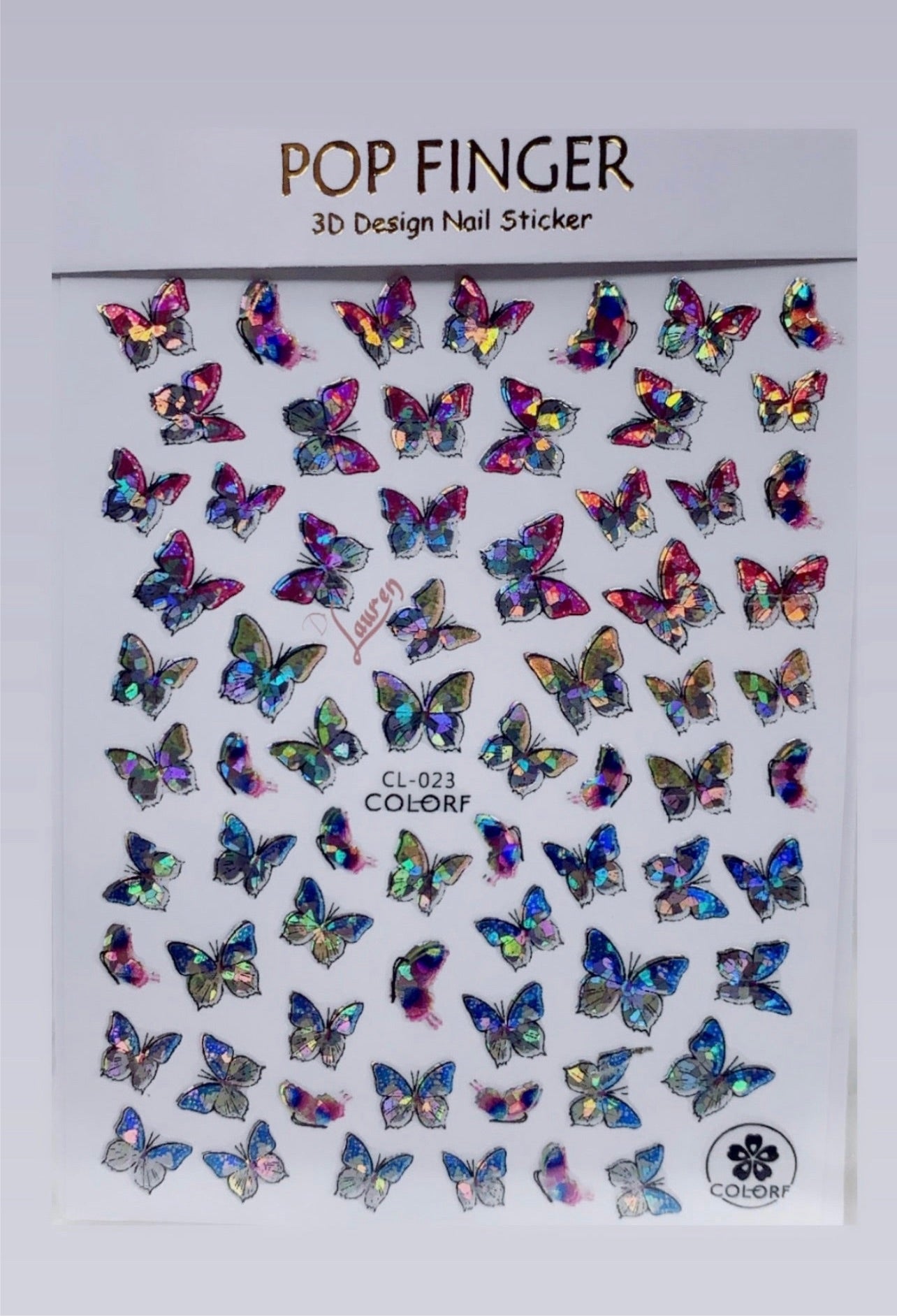 Collage Butterfly Stickers #023